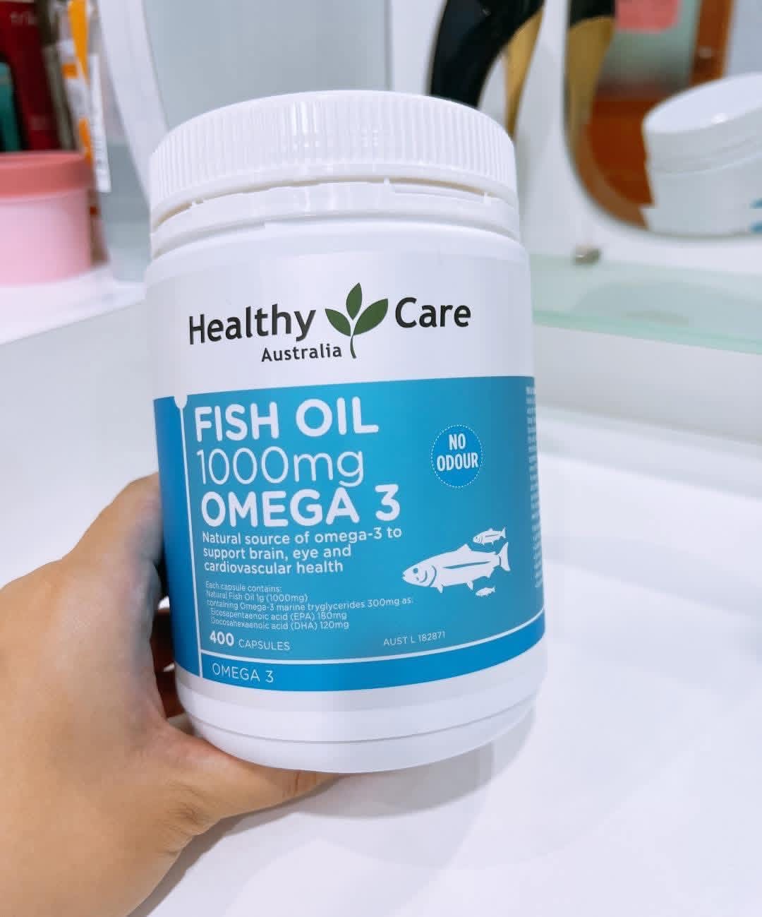 Healthy Care Fish Oil Omega 3 1000mg 400Capsules - Image 2
