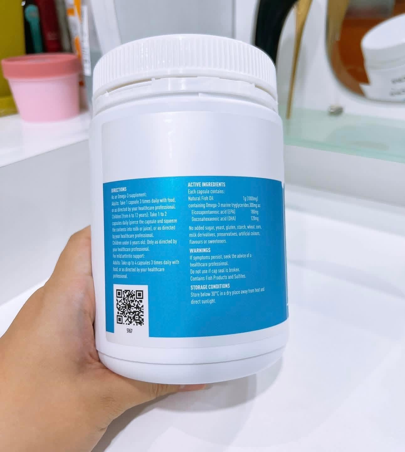 Healthy Care Fish Oil Omega 3 1000mg 400Capsules - Image 3