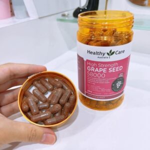 Healthy Care High Strength Grape Seed 58000mg 200Capsules