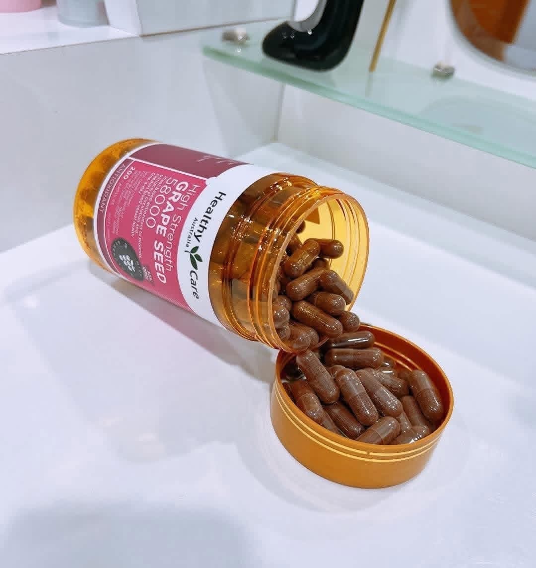 Healthy Care High Strength Grape Seed 58000mg 200Capsules - Image 3