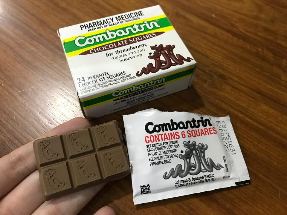 Combantrin (Chocolate Squares) 24 Pyrantel - Image 2