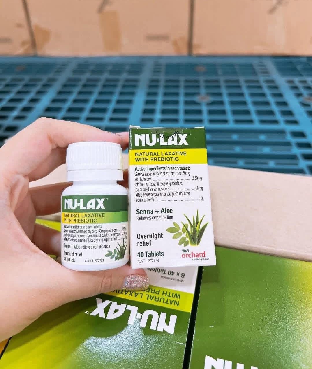 Nulax Natural Laxative Tablets with Prebiotic 40 Tablets