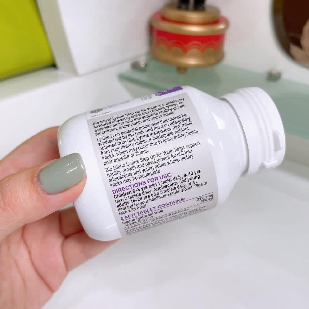 Bioisland Lysine Step Up (for Youth) 60 Chewable Tablet - Image 2