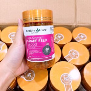 Healthy Care High Strength Grape Seed 58000mg 200Capsules