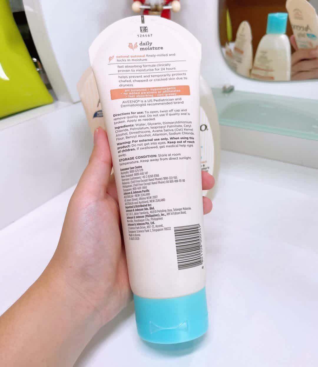 Aveeno Baby Daily Moisture Lotion 227g - Image 2