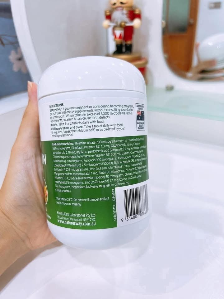 Nature's Way Multivitamin With Antioxidants 200 Tablets - Image 3